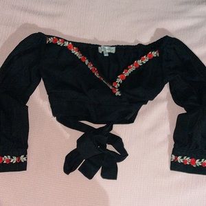 Herencia Clothing Floral Crop Top